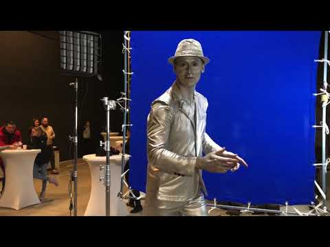 Élő szobor forgatás